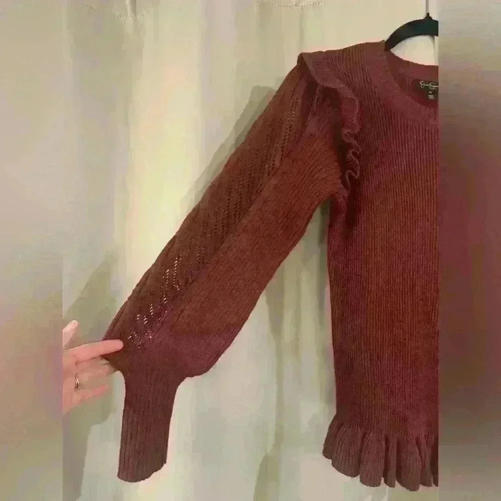 Women’s Burgundy Jessica Simpson Sweater